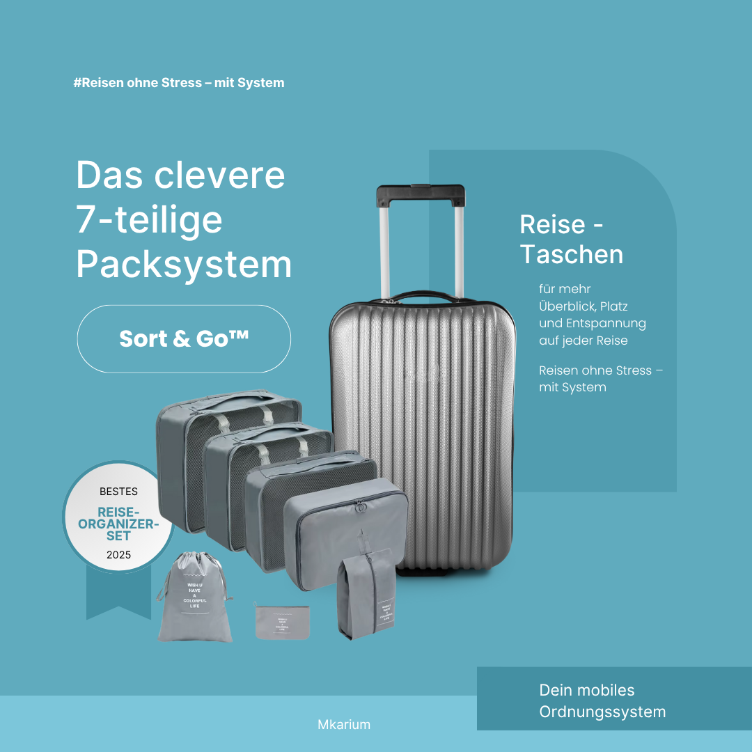 Sort & Go™ - das clevere 7-teilige Packsystem